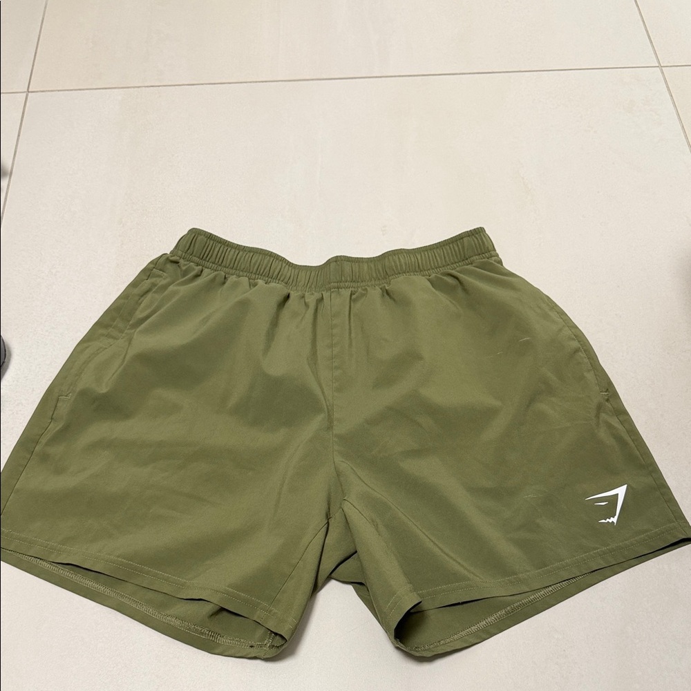 Gymshark Khaki Workout Shorts